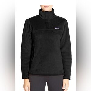Patagonia Snap-T Fleece Pullover Women's Size XS Black